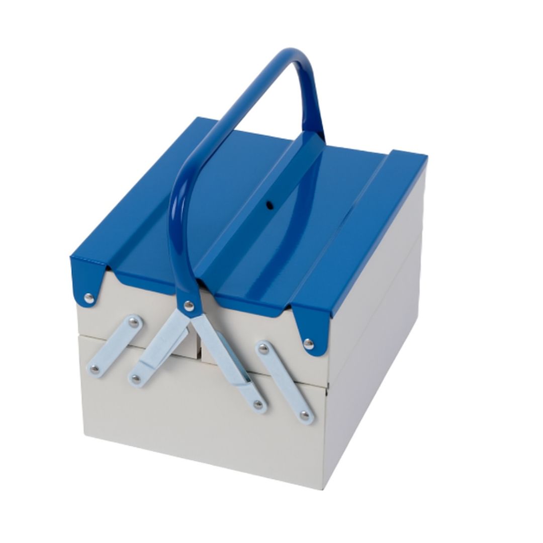 Cassetta portautensili Atena – Grigio chiaro / Blu – Metalplus