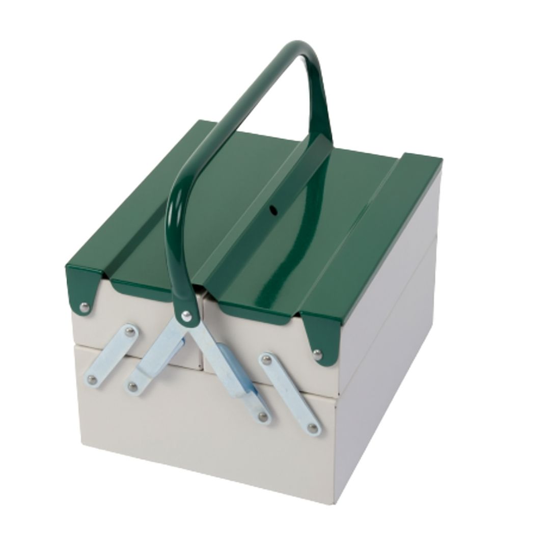 Cassetta portautensili Atena – Grigio chiaro / Verde – Metalplus