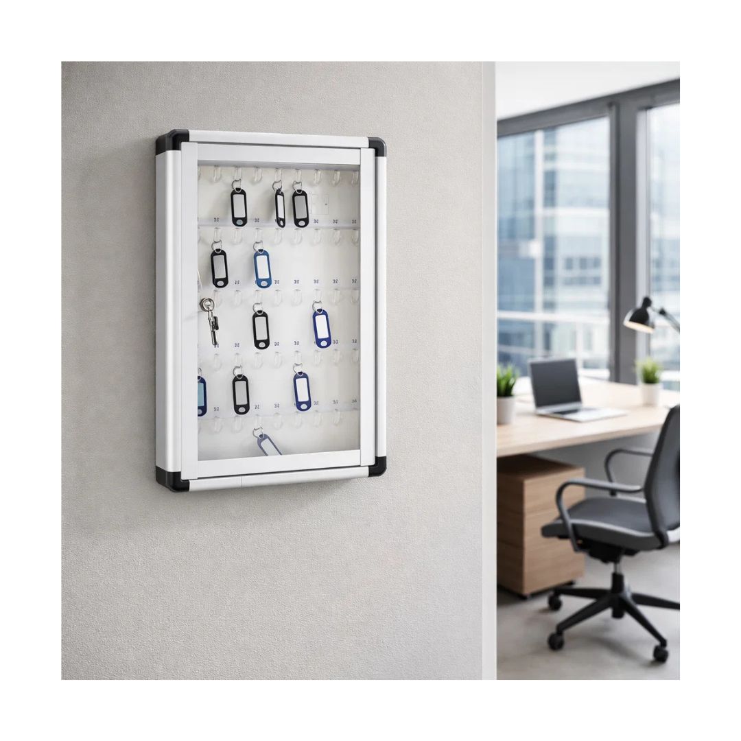 Bacheca portachiavi Gloria 45 ganci appesa al muro